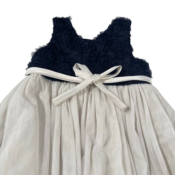 American Princess Toddler Girl 4T Formal Navy Dress - Picture 7 of 7